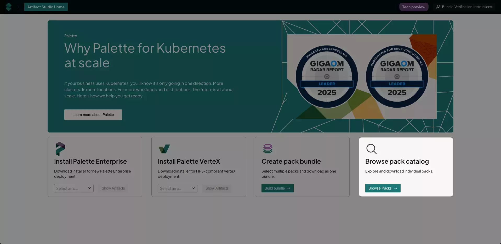Image showing where to download individual packs